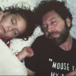 T.J. Thyne Instagram – When the uncle babysitter also falls asleep, on the job. 😬 oops. 😂Night mouse. 😊 💤