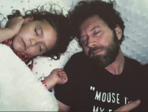 T.J. Thyne Instagram - When the uncle babysitter also falls asleep, on the job. 😬 oops. 😂Night mouse. 😊 💤