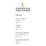 Taís Araújo Instagram - Cara e Coragem foi indicada ao Emmy Internacional e eu tô assim 🥹😍🥹🤩🥹🥳 Que novela desafiadora! não foi fácil fazer duas personagens… mas, ao mesmo tempo, que novela amorosa, gostosa de fazer, que elenco foda, que equipe deliciosa! Como foi bom e como eu morro de saudades desse time! Vamos comemorar essa indicação como se fosse a vitória! Se ela vier, lindo. Se não vier, a gente agradece o reconhecimento do nosso empenho. Viva cada um de nós envolvido nessa produção! Eu amo vcs! E um viva a toda turma de Pantanal pela indicação merecidíssima também! Viva a teledramaturgia brasileira! 📺🏆🫶🏾