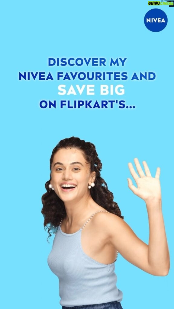Taapsee Pannu Instagram - Don’t miss out on the biggest sale, get your hands on my favourite NIVEA products at upto 50% off only on the Flipkart Big Billion days sale #Skincare#NIVEA #TheBigBillionDays #SalePriceLive #NaamHiKaafiHai