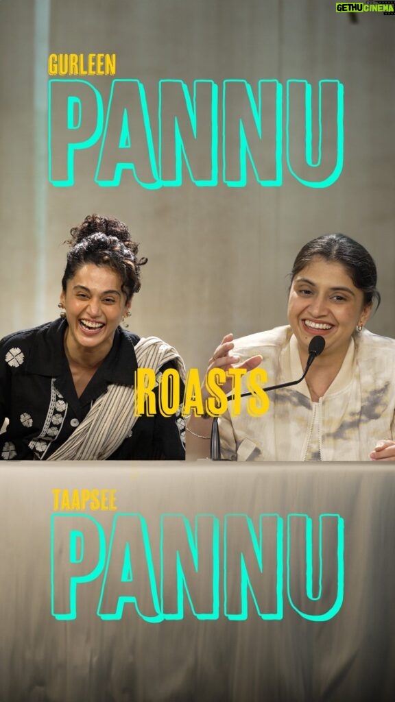 Taapsee Pannu Instagram - Taapsee Pannu’s roast ft. Gurleen Pannu ! Ofcourse these are just jokes.Taapsee was so sweet to do this on her birthday. I am a fan and she is just ❤ . . . . . #taapseepannu #gurleenpannu #roast #standupcomedy