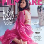 Taapsee Pannu Instagram - Radiant and resolute, #TaapseePannu graces the January 2024 cover of Filmfare, embodying strength and grace. With her stellar performances and unwavering spirit, she captivates hearts. A trailblazer in Bollywood, Taapsee’s journey is a testament to talent, tenacity, and the audacity to redefine norms.From #Dunki, #DhakDhak and now #PhirAayiHasseenDillruba, she shares insights into her journey, her honest approach to cinema, and breaking barriers. Here’s to the unstoppable force that is #TaapseePannu, setting the tone for a remarkable year ahead. 💗 Photographs: Ajay Kadam Stylist: Shreeja Rajgopal Hair: Seema Mane Makeup: Evanya Pannu Art Director: Sujitha Pai Filmfare Editorial: Anuradha Choudhary, Ashwini Pote, Nikesh Gopale, Devesh Sharma, Suman Sharma, Tanisha Bhattacharya, Tanzim Pardiwalla On Taapsee Saree: Ekaya Benaras Ring: Mahesh Notandass