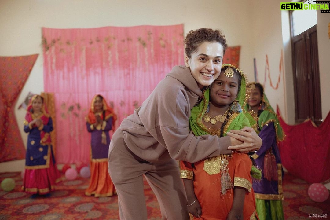 Taapsee Pannu Instagram - These girls came in our life 3 years back. When Covid hit n made us all think where exactly are we going to take all that we are running behind. It might just get snatched away when we least expect it. That year we decided to share. Share the joy, share the love and share our belief that they can shape a better tomorrow. Not just for themselves but for their families. From what we get we can make a living. What we give, however, makes a life. And we just want to be their biggest cheerleaders when they take that flight of life. @mathias.boe they are growing. Wiser and stronger :) Thank you @nanhikali for helping us be a part of their lives. And my lovely @khamkhaphotoartist for being there… always :)