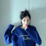 Taeyeon Instagram - 🫐 이런색을뭐라고하지