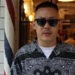 Takashi Sakai Instagram – グラサンの下で目が泣いてる。

日陰でこっそり剃り込む。

元気もりもりナイトアンドデイ。

@mr.hero1987 
#クロップスタイル #スキンフェード #フェードカット