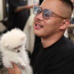 Takashi Sakai Instagram - ポメ。 可愛いすぎる。よだれもんです。 スワンちゃん。 #クロップスタイル #フェードカット #スキンフェード