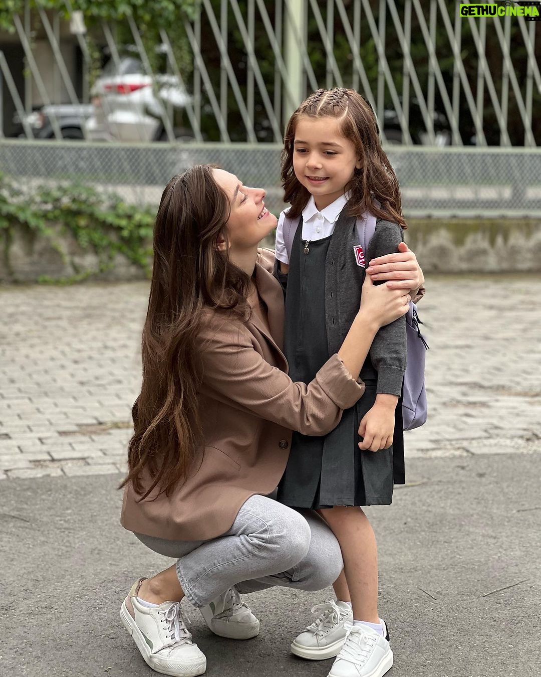 Tako Tabatadze - 1.1K Likes - First day at school ♥️🤗May this be the beginning of an incredible journey filled with knowledge, friendships, and exciting discoveries🎓 Love you sooo much 🤗♥️