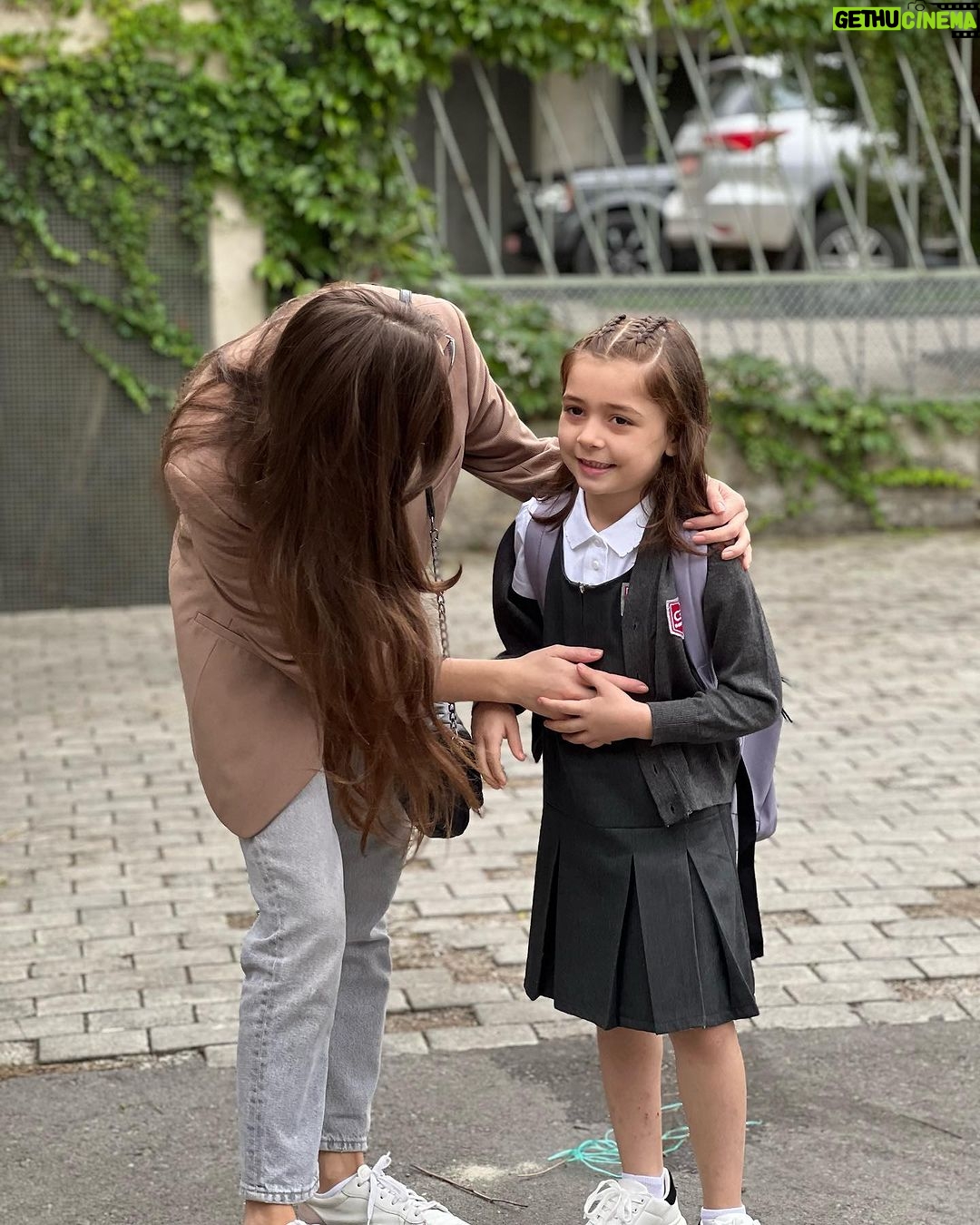 Tako Tabatadze - 1.1K Likes - First day at school ♥️🤗May this be the beginning of an incredible journey filled with knowledge, friendships, and exciting discoveries🎓 Love you sooo much 🤗♥️