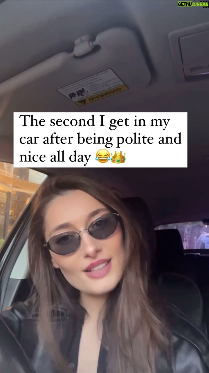 Tako Tabatadze Instagram - The second I get in my car after being polite and nice all day 😂👑