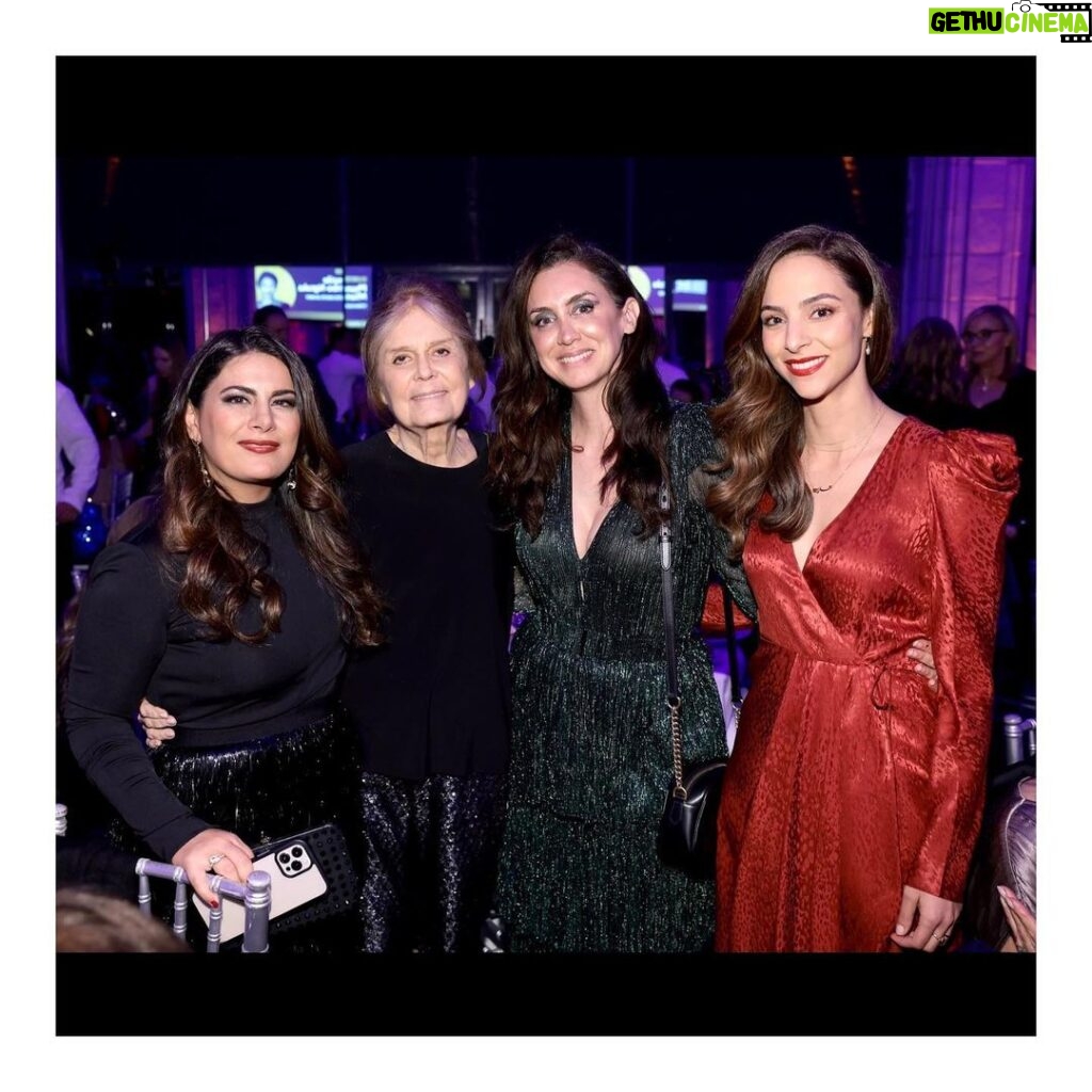 Tala Ashe Instagram - Real pinch-me moment to meet and talk with THEE Gloria Steinem about the women and girls of Iran. Thank you to @equalitynoworg for a beautiful and inspiring night and to @yasmeenhassan363 , @jodiesmith , @chimamanda_adichie, @jahadukureh, @brisadeangulo and @chimeforchange @gucciequilibrium for lifting up the voices of Iranian women at the helm of a revolution. The support and recognition of their courage is essential and deeply felt. #IranRevolution #زن_زندگی_آزادی #MakeEqualityReality #WeShouldAllBeFeminists