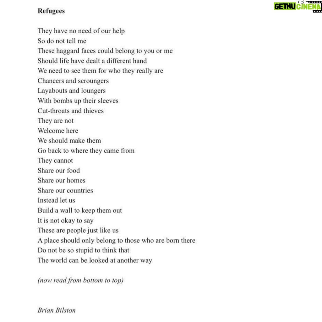 Tala Ashe Instagram - by @brian_bilston #worldrefugeeday #refugeeswelcome