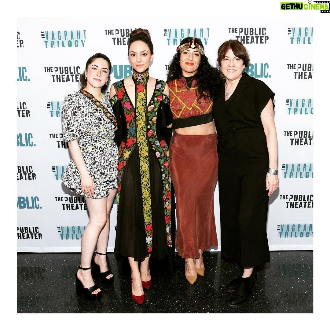 Tala Ashe Instagram - an opening/closing for the ages. what a *journey* this one has been. so proud we were finally able to bring @monamansourplays The Vagrant Trilogy to the stage. incredible hearts and minds in this company. especially grateful to be wearing this beautiful @suzytamimi creation adorned with vintage embroidery handmade by Palestinian refugees šµšø šø: @sidsalamander @andresoimages