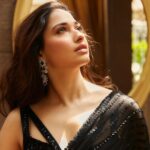 Tamannaah Instagram - In timeless glam by @neeta_lulla 🖤🖤🖤