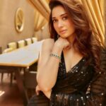 Tamannaah Instagram - In timeless glam by @neeta_lulla 🖤🖤🖤