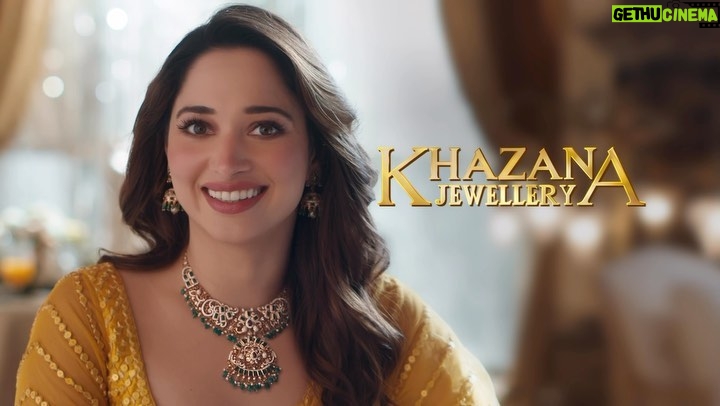 Tamannaah Instagram - Khazana Jewellery, the ultimate jewellery destination!  Explore an exquisite blend of highest quality, latest designs, and superior finish. Our craftsmanship is unparalleled, ensuring every piece is a testament to elegance and longevity. Stay on trend with our diverse collection of jewellery that exudes sophistication and glamour. 💎💫 Visit your nearest Khazana store today! #KhazanaJewellery #QualityCraftsmanship #LatestDesigns #TimelessElegance #Ad