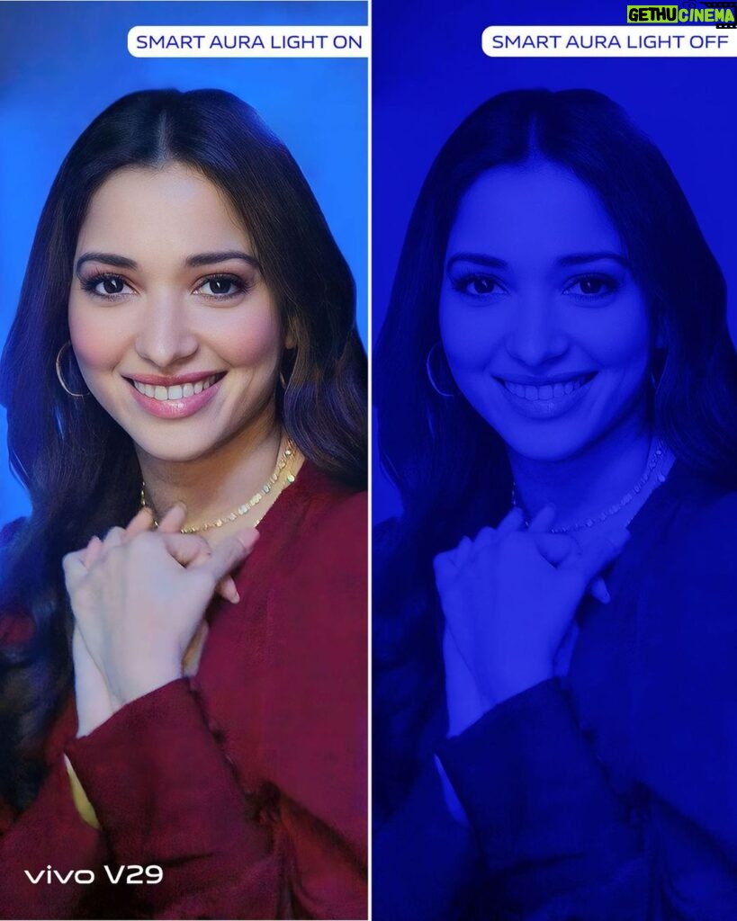 Tamannaah Instagram - Another masterpiece portrait from @vivo_india’s #MasterTheLight challenge with the vivo V29. These were taken in low light conditions with the phone’s night portrait with Smart Aura Light feature! 😉 Pre-book yours today #vivo V29 #DelightEveryMoment #ThePortraitMasterpiece #MasterTheLight