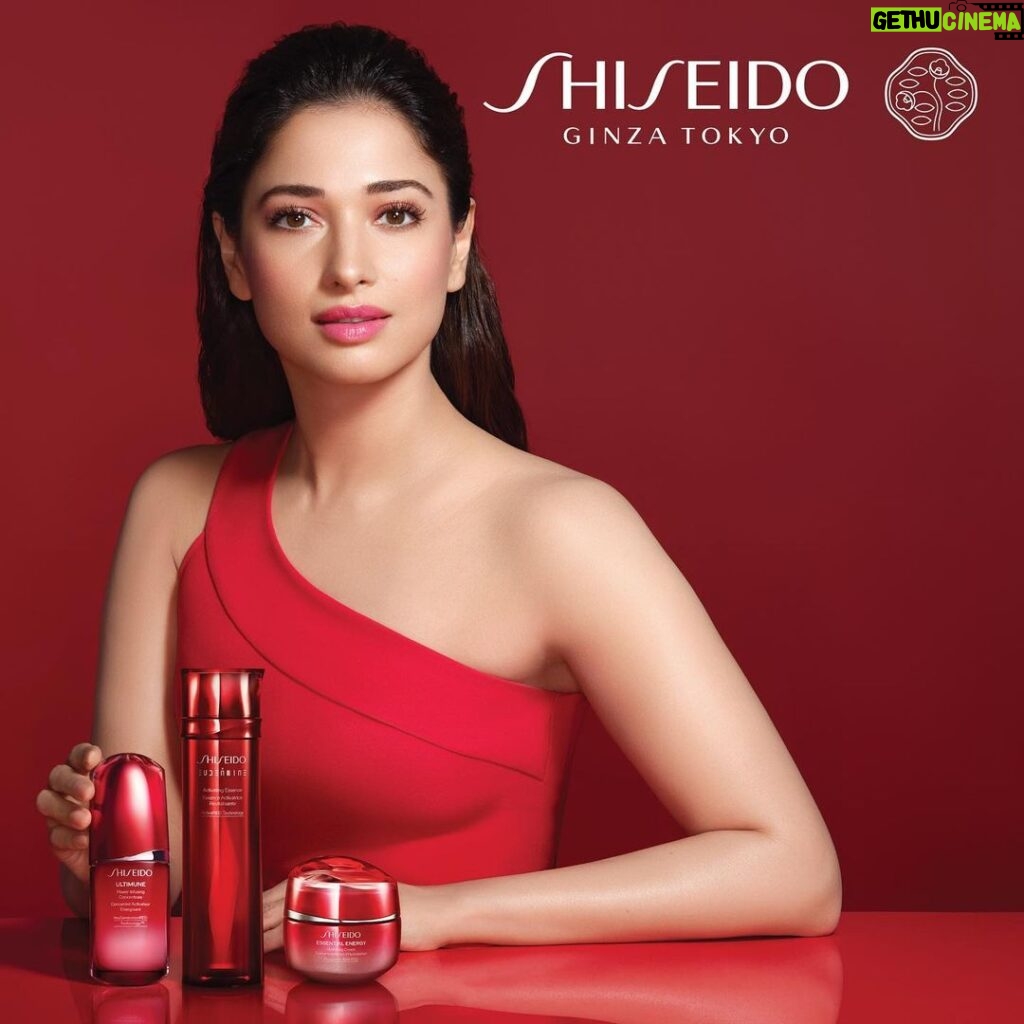 Tamannaah Instagram - Been waiting to make this official - So honoured to be @shiseido’s first brand ambassador in India! I'm looking forward to have all of you experience clear radiant skin with Shiseido's Skincare Trio: Eudermine Activating Essence, Ultimune Serum, and Essential Energy cream, which have truly transformed my skincare routine. Shiseido's commitment to innovation, quality, and celebrating individuality resonates with me on a personal level. Which is why joining the #ShiseidoSkincare family brings me so much joy! 🙏🏽❤