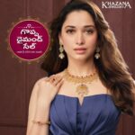 Tamannaah Instagram - Khazana Jewellery’s most awaited THE GREAT DIAMOND SALE is here! What are you waiting for? Launching the all-new Diamond Jewellery collection. Witness a grand display of the latest Diamond Jewellery that is sure to enchant you. Explore the wide-range of designs, breathtaking collections and avail up to 20% off on diamonds and making charges. Visit your nearest Khazana Store from 16th December, 2023 to 15th January, 2024 to experience the Diamond Mela! #KhazanaJewellery #TheGreatDiamondSale