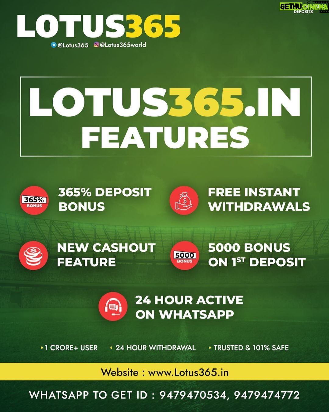 Tamannaah Instagram - @Lotus365world www.lotus365.in Register Now To Open Your Account Msg Or Call On Below Number's Whatsapp - +917000076993 +919303636364 +919303232326 Call On - +91 8297930000 +91 8297320000 +91 81429 20000 +91 95058 60000 LINK IN BIO 😎 Disclaimer- These games are addictive and for Adults (18+) only. Play on your own responsibility.