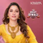 Tamannaah Instagram - The Great Diwali begins at Khazana Jewellery! ✨ Explore their latest collection, dedicated to honouring our traditions and light up your festive look effortlessly with their beautiful designs! Celebrate #Diwali with their exclusive offers: - ₹120 off per gram on gold jewellery - Upto 20% off per carat of diamonds & making charges - Upto ₹280 off per gram on gemstone & antique jewellery Don’t miss this opportunity to save big and celebrate in style! 💫 Visit your nearest Khazana store today! #KhazanaJewellery #QualityCraftsmanship #LatestDesigns #TimelessElegance