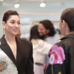 Tamannaah Instagram - @rahulmishra_7 and @divyabmishra thank youuu for such a heartwarming afternoon! 💖✨ An intimate setup that turned into a haven for genuine conversations… We dived into the worlds of fashion, sustainability, business, and all things creative. And Rahul's new store and collection? AFEW is casual glam at its best – glamorous yet comfy! Loved every moment of it. 🫶🏻🫶🏻🫶🏻