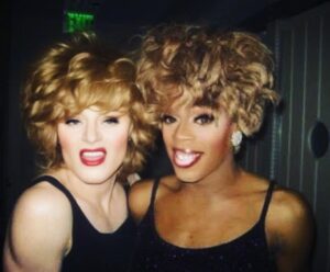 Tammie Brown Instagram - @msjasminemasters and Me once upon a Time in West Hollywood The Dueling Tina’s .. RIP @tinaturner .. Tina Turner my biggest inspiration .. and I’m proud to say I have chanting for 23 years @sgiusa 

#queenwithacause #nationaltreasure #notgrooming #freeorcas #freelolita #boycottpalmoil #savetheorangutans #protectpuvungna