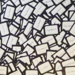 Tamzin Merchant Instagram - I have written my name so many times, I feel like it is no longer even a sensible collection of letters... These signed bookplates will be going into hardback copies of #TheHatmakers and exclusively available in independent bookshops. Support your local indie! 💛✨🎩✨💛