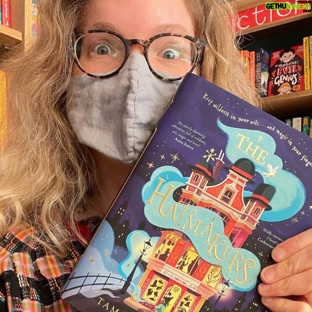 Tamzin Merchant Instagram - There’s a newly-signed copy of #TheHatmakers at @bagsofbookslewes It’s such a gorgeous children’s bookshop in a lovely old Sussex town - such a rush to see my book on the shelf there 🥰