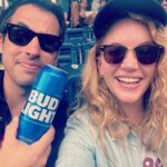 Tamzin Merchant Instagram – A whirlwind few days in New York with this one ❤️ 
Barney’s @mcenroefilm premiered at @tribeca and I am so proud of him for making such a compelling, entertaining and heart-led film ❤️ Cannot wait for y’all to see it!
I am also proud/impressed that he drank this entire enormous can of Bud Light, which was massively earned 🤓 Yankee Stadium