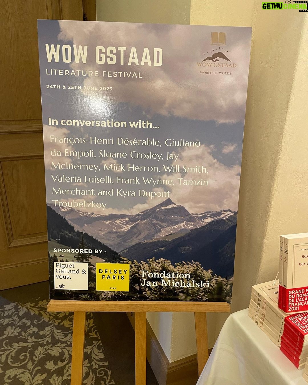 Tamzin Merchant - 1K Likes - It’s been such a joy to spend the weekend at @wowgstaad hearing brilliant people talking about books and sharing a few thoughts of my own too 🤓
Thanks for having me and my sister along, WoW! We had an absolute ball ✨🇨🇭✨