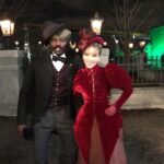Tamzin Merchant Instagram - Carnival Row is over and out there, finally finished and shared with the world (well, shared with anyone who has Amazon Prime, technically). And (partly cos my phone got nicked before I worked out how to put pictures on the cloud) I am left with a head full of wild memories, a heart full of gratitude and a quite random selection of photos 😂 Imogen Spurnrose was a joy to play, but the gorgeous people I got to play with made the experience incredibly special 💖 Thanks to everyone who was there on the crazy journey. Here’s to the crazy ones 🤩✨xxx