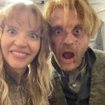 Tamzin Merchant Instagram - Carnival Row is over and out there, finally finished and shared with the world (well, shared with anyone who has Amazon Prime, technically). And (partly cos my phone got nicked before I worked out how to put pictures on the cloud) I am left with a head full of wild memories, a heart full of gratitude and a quite random selection of photos 😂 Imogen Spurnrose was a joy to play, but the gorgeous people I got to play with made the experience incredibly special 💖 Thanks to everyone who was there on the crazy journey. Here’s to the crazy ones 🤩✨xxx
