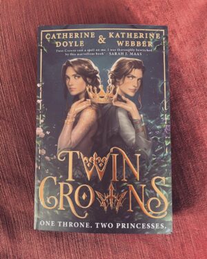 Tamzin Merchant Instagram - I was SO THRILLED to celebrate the brilliant authors of #TwinCrowns @cat_doyle0 and @kwebberwanders at the gorgeous Twin Crowns Ball! 
I was so excited to be there that I barely took any pictures, but here are the three I took!
Can you also tell how thrilled I was to finally meet @gavgav7 too? It was a gorgeous evening celebrating an absolutely brilliant book - get yourself a copy of Twin Crowns, it is the best treat - as soon as I’d finished it I wished I could read it for the first time all over again! ✨👑👑✨xx