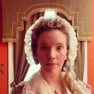 Tamzin Merchant Instagram - It’s #NationalHatDay today! HURRAH! ✨🎩✨

Here’s me wearing TWO hats - one on my head and the other on my thumb! My thumb hat is an amazing tiny work of handmade magic, created by the wonderful seller of books and creator of stunning window displays @literaryvegan 🤩

(And thereafter, a selection of some recent costume hats I have had the honour to have had upon my head.)

HAPPY HAT DAY! 🥳✨🎩✨