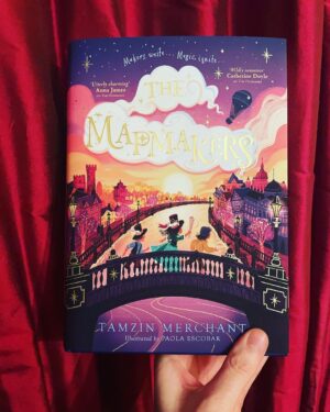 Tamzin Merchant Instagram - By Archimedes’ Bathing Cap! 🤩 Look what arrived in the post! 
It is such a thrill to hold my second book in my hands - an actual thing of ink and paper! 
It is such a beautiful looking book - swipe for the stunning hard cover - created by the enchantress @paoesco8ar 
This book wouldn’t exist without the masterful guidance of @natalieldoh, the team at @puffinbooksuk and my brilliant agent @cmlwilson 💖✨
You can pre-order it now (from your local indie bookstore!) The Mapmakers will be out in the world February 2022 ✨