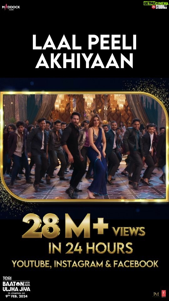 Tanishk Bagchi Instagram - Hum toh naachenge saari raat thanks to all the love on #LaalPeeliAkhiyaan ❤️🔥🥰 Song out now ❤️💛 🔗 - Link In Bio #TeriBaatonMeinAisaUljhaJiya in cinemas this Valentine’s week, 9th February 2024! @shahidkapoor @kritisanon @aapkadharam #DimpleKapadia @therakeshbedi @anubhafatehpuria @rajeshkumar.official @grushakapoor24 @ashishsverma @iambrij0808 @raashultandon @real.amitjoshi @i_aradhana_ #DineshVijan #JyotiDeshpande @laxman.utekar @sharadakarki @pvijan @tanishk_bagchi @itsganeshwaghela @mainhoonromy @neerajrajawat11 @jishnudop @alwaysjani @maddockfilms @officialjiostudios @penmovies