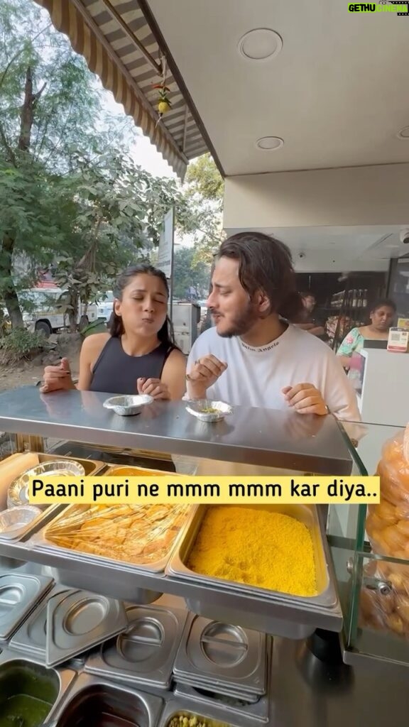 Tanishk Bagchi Instagram - Paani Puri makes us go mmmm … Follow this trend and share the things that make you go like this, we will post the best and most creative ones on our stories. #Mirza #NewSong