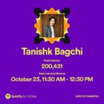 Tanishk Bagchi Instagram – Thank you for the love! @spotifyindia