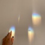 Tannaz Davoodi Instagram - Today I woke up with rainbows around me in my room 🌈✨ Secretly I just wanna believe that it was a sign.. A sign from my grandad telling me that the days will be brighter again Did you hear me last night when I said I can’t live without you while hugging your picture so tightly? I wished for you to be happy and that you are resting in peace Is this your sign ? I miss you pedarjoonam 😔🖤