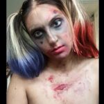 Tannaz Davoodi Instagram - Sooo I know I’ve done Harley Quinn before but I’ve never done Harley as a zombie 2 months ago when I was actually able to call/message my auntie and cousin I wanted to do a Halloween look where the idea comes from my lil cousin He said Harley Quinn or a zombie So I decided why not Harley as a zombie Make sure to swipe and check the video and the voice message from my cousin ❤️ missing your voice so much 🥺❤️ • • • • • • • #harleyquinn #harleyquinnzombie #zombie #zombiemakeup #halloween #halloweenmakeup #makeup #makeupoftheday #lenses #contactlenses #halloweenoutfit #harleyquinnsuicidesquad #makeuplook #makeuptransformation #london #unitedkingdom #happyhalloween London, United Kingdom