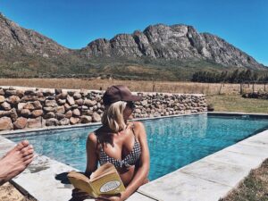 Tanya van Graan Instagram - Wherever you go becomes a part of you somehow. 😊🙏🏼🌄 #Tulbagh #Escape  #💚 @oudecompagnies