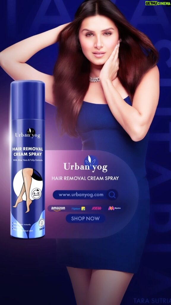 Tara Sutaria Instagram - So happy to partner with Urban Yog! Urban Yog is for women who want to stay true to themselves and feel their most confident always. Whether she is a working woman or homemaker, Urban Yog knows women have the power to BRING CHANGE! In our fast paced lives, Urban Yog Hair Removal Cream Spray is a last-minute, easy solution for women to remove body hair in minutes do we are ready to take on the day! Use Code: UYTARA10 & Get flat 10% OFF on Amazon . . . #ad #urbanyog #beboldbethechange #urbanyoghairremovalspray