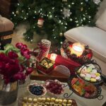Tara Sutaria Instagram - Have yourself a merry little Christmas.. Let your heart be light.. From now on, your troubles will be out of sight ♥️🎄✨ Here’s how I hosted our first Christmas soirée at home this year. I designed a tablescape that felt warm and elegant, we have two trees, (one is hardly enough!) and our menu was turkey with horseradish, cranberry and gravy, pies and a maple fig salad, crispy roast potatoes, honey glazed ham, a gorgeous gratin, salmon wreaths and olive and ementhal sticks, rum soaked mince pies, a chocolate log, pecan pie and all the trimmings one needs for a good old fashioned eve🍷🎄♥️