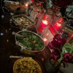 Tara Sutaria Instagram - Have yourself a merry little Christmas.. Let your heart be light.. From now on, your troubles will be out of sight ♥️🎄✨ Here’s how I hosted our first Christmas soirée at home this year. I designed a tablescape that felt warm and elegant, we have two trees, (one is hardly enough!) and our menu was turkey with horseradish, cranberry and gravy, pies and a maple fig salad, crispy roast potatoes, honey glazed ham, a gorgeous gratin, salmon wreaths and olive and ementhal sticks, rum soaked mince pies, a chocolate log, pecan pie and all the trimmings one needs for a good old fashioned eve🍷🎄♥️