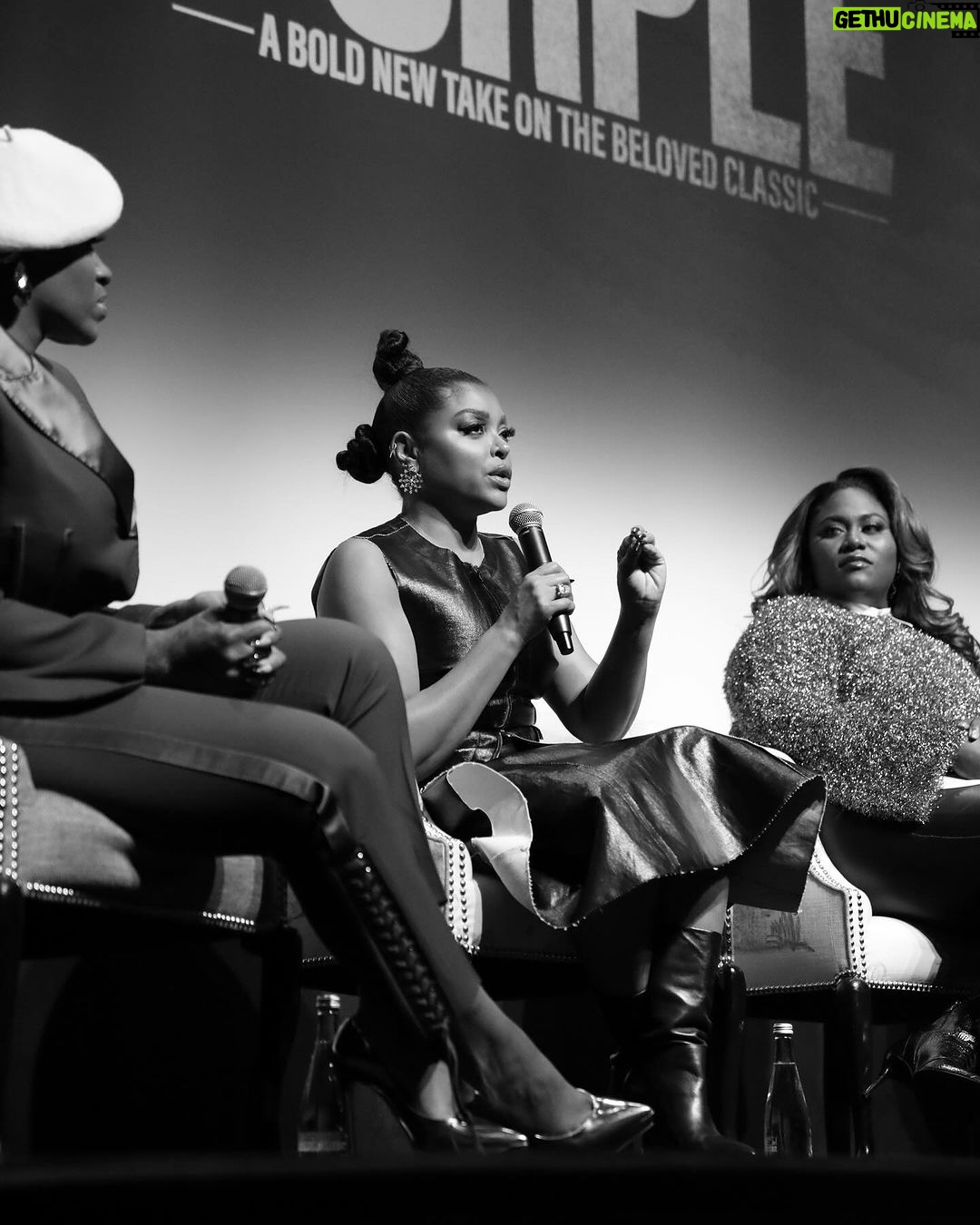 Taraji P. Henson Instagram - Counting my blessings this season πππΎπ Doing legacy work with people I respect, admire and LOVE IS THE DREAM!!! ππππ Who got their tickets to @thecolorpurple for Christmas Day?!?!!????