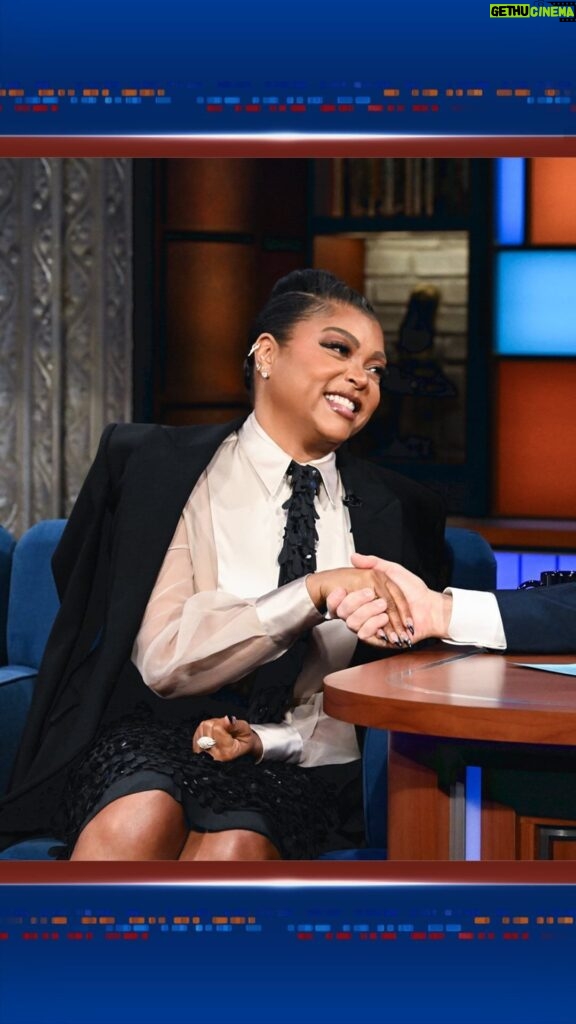 Taraji P. Henson Instagram - “If you have a heartbeat, you will identify with it,” @thecolorpurple star @tarajiphenson says about the film. You’ll also love seeing the familiar face of @jonbatiste play her husband! #Colbert Ed Sullivan Theater