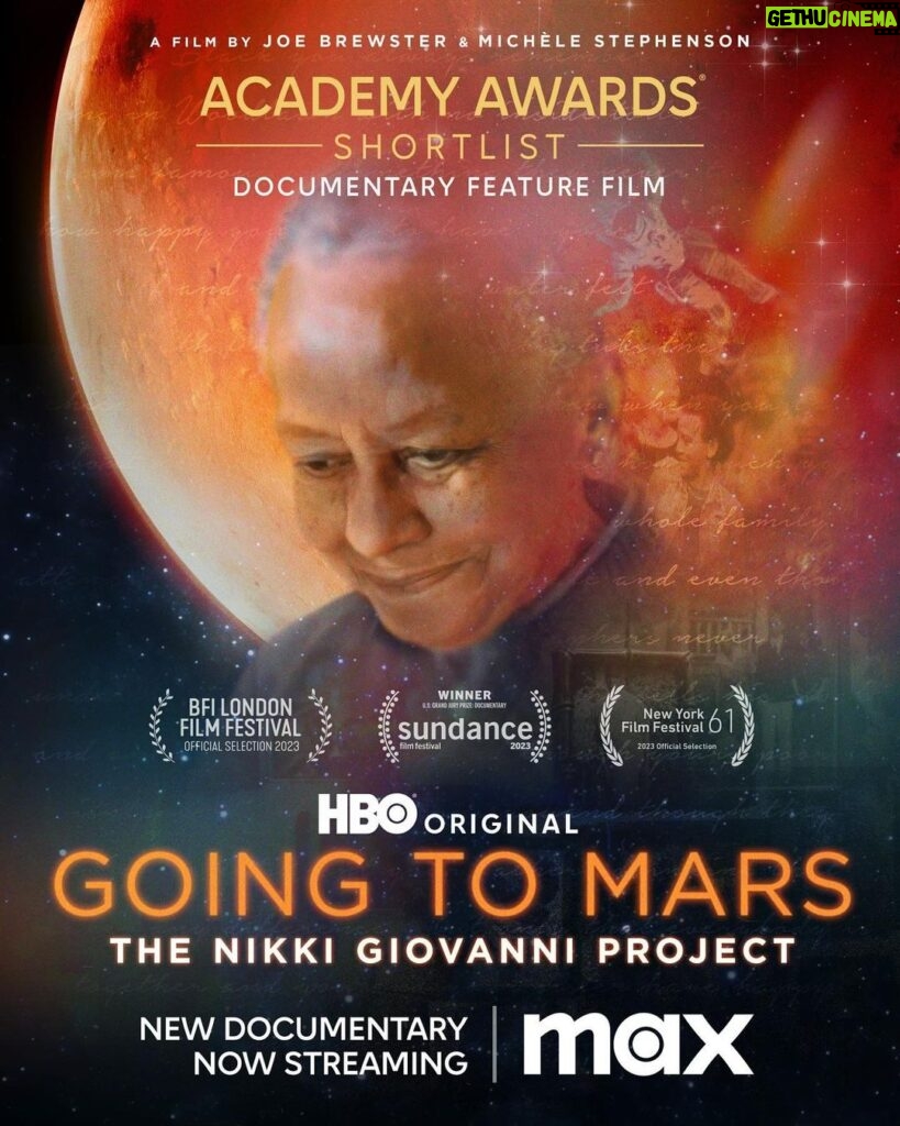 Taraji P. Henson Instagram - Poet. Activist. Fighter.   #GoingtoMars: The Nikki Giovanni Project, an @HBO Original Documentary featuring the incredible voice of @TarajiPHenson, travels through time and space to reveal the enduring influence of one of America’s greatest living artists and social commentators. Now streaming on @streamonmax.   This award-winning documentary travels through time and space to reveal the enduring influence of Nikki Giovanni, one of America’s greatest living artists and social commentators. Going to Mars: The Nikki Giovanni Project reckons with the inevitable passing of time through a collision of memories, moments in American history, live readings, and visually innovative treatments of Giovanni’s poetry. Directed by @brewsterjoe & @michele_0608 and produced by @producertommy @confluentialfilms @radastudionyc @blacklove @hbo @producertommy @confluentialfilms @radastudionyc