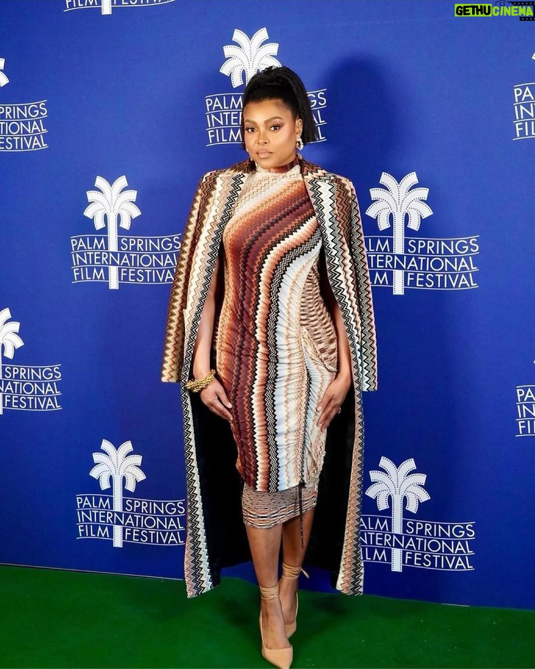 Taraji P. Henson Instagram - πππ #Repost from @waymanandmicah β’ @tarajiphenson wearing @missoni @fendi @charleskeithofficial #palmspringfilmfestival π΄Glam: @saishabeecham @tymwallacehair @customtnails1 πΈ: @saishabeecham
