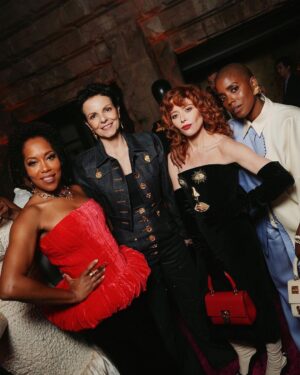 Taraji P. Henson Instagram - 💜💜💜 #Repost from @waymanandmicah
•
Opening Night with Schiaparelli at Neiman Marcus 

Ph. johnyjacob

@altamodacomm 

#waymanandmicah #reginaking #tarajiphenson #schiaparelli #danielroseberry #neimanmarcus