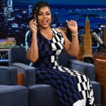 Taraji P. Henson Instagram - Did you catch me tho👀💜💋 #Repost from @saishabeecham • Did y’all catch @tarajiphenson last night on @fallontonight ??? She looked so pretty 😍😍 Makeup by me! @saishabeecham Stream it if u missed it!!